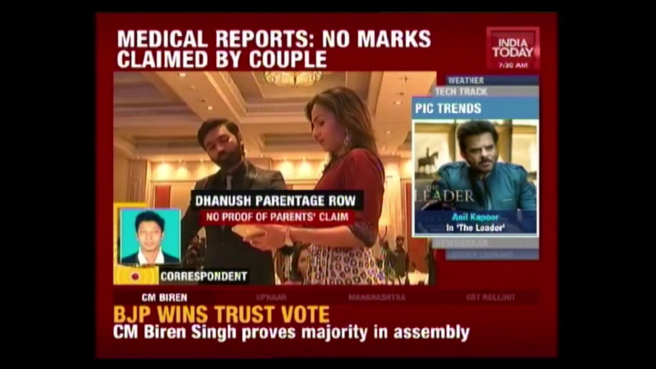 Medical Reports Refute Elderly Couples Claim That Dhanush Was Their Son