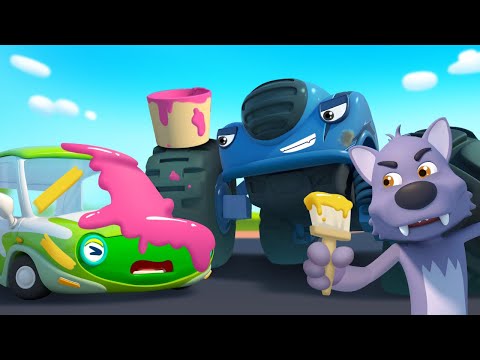 Monster Police Car Chases Trouble Maker | Monster Truck | Cartoon for Kids | BabyBus - Cars World