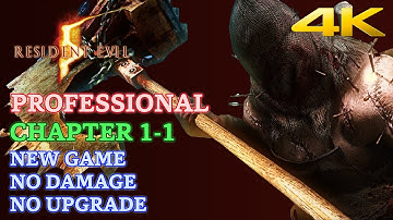 Resident Evil 5 - Chapter 1-1 (Professional, New Game, No Damage, No Upgrade) [4K 60 FPS]