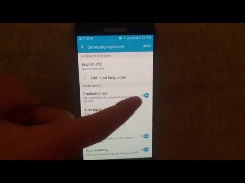 How To Turn ON And OFF Autocorrect On Galaxy S7 And S7 Edge