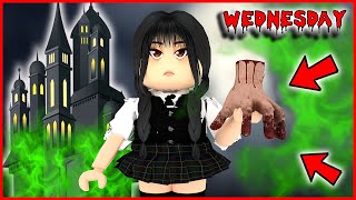 Bir Günlük Wednesday Oldum  | ROBLOX RP  @robloxkrali  @mavisroblox  [ Roblox Wednesday ]