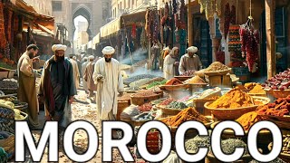 🇲🇦 MOROCCAN MOUTHWATERING STREET FOOD, WALKING TOUR OF MOROCCO&#39;S CAPITAL CITY RABAT, 4K HDR