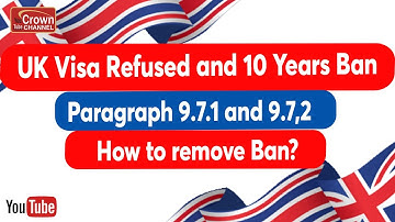 UK Visa Refusal and 10 Years Ban | UK Paragraph 9.7.1 & 9.7.2 | How to Remove UK 10 Years Ban