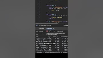 How to find unused JS and CSS in Chrome  #webdevelopment #js #css
