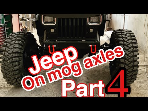 Jeep Wrangler yj on unimog 404 axles Part 4 (First test drive )