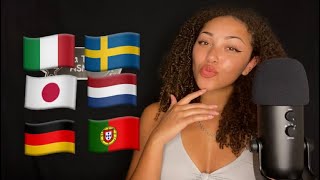 ASMR IN DIFFERENT LANGUAGES! (Relaxing Whispers & Trigger Words) screenshot 4