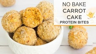 NO BAKE CARROT CAKE PROTEIN BITES | YouTube LIVE