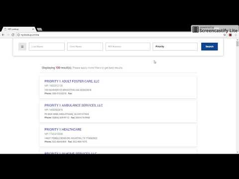 NPI Number Lookup Tutorial