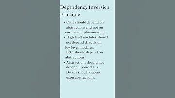 Dependency Inversion Principle #solidprinciples #solid #interview #softwaredesign #computerscience