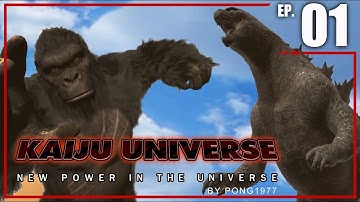 Godzilla vs Kong in Kaiju Universe! | Epic Monster Fight - EP1 #kong #godzilla #attackontitan #kaiju
