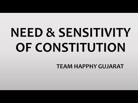 1st STEP TO GCS-KNOWING NEED & SENSITIVITY OF CONSTITUTION PART-1 BY DR. AMIT GOHEL-HAPPHY GUJARAT