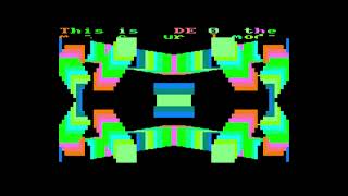 Démo de Bienvenue programmée en BASIC pour Amstrad CPC 6128 par Mitsubishi Ltd. (1986)