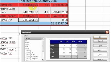 Calc (28): Tables and Autoformat
