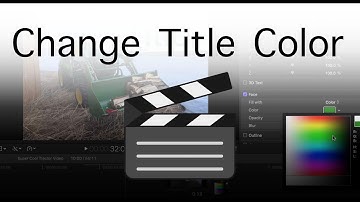How To Change Title Color in Final Cut Pro