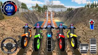 Mega Ramp Motor Bike Stunt Racing Impossible 3D - Extreme Motocross Dirt Bikes - Offroad GamePlay #1 screenshot 5