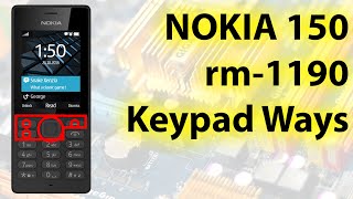 Nokia 150 rm1190 menu botten key not working !nokia 150 back key menu botten & side key not working