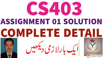 CS403 Assignment 1 Complete Solution Fall 2020 || Database Management System Assignment 1 Solution