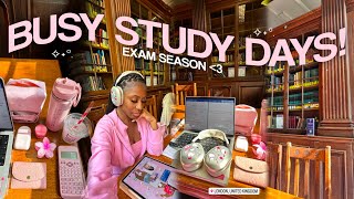 study vlog  managing busy uni study days, productive study tips, exam motivation + student success