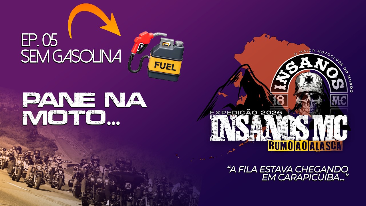 Expedição Insanos MC 2026 · 5º EP. Pane na moto