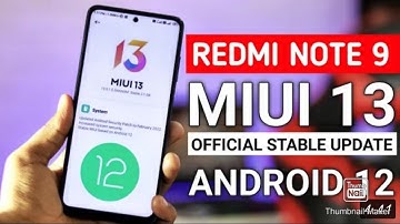 FINALLY- Redmi Note 9 Miui 13.0.1.0 Android 12 Update Rollout Now | Official India