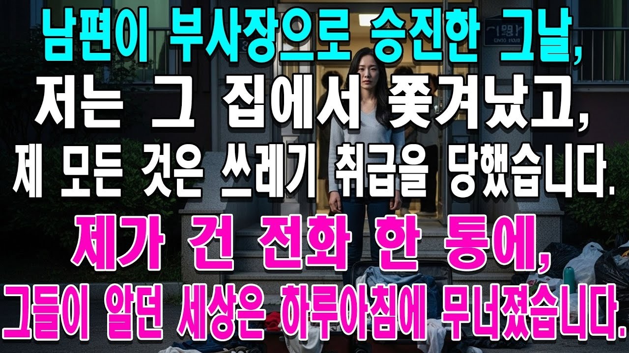 넌 우리 아들한테 안 어울려 연봉 5억 찍자마자 저를 내쫓은 시댁 잠시 후 제 전화를 받은 시어머니가 그대로 얼어붙은 이유는