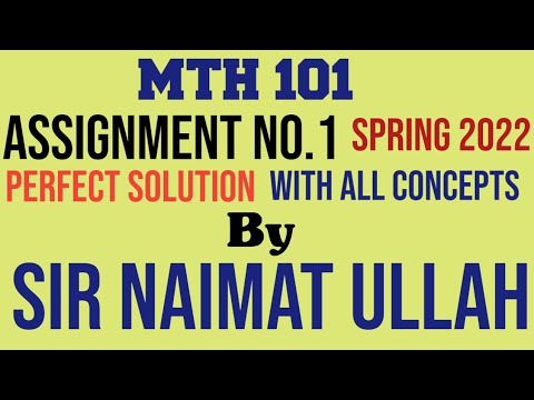 math 101 assignment 1 solution 2022