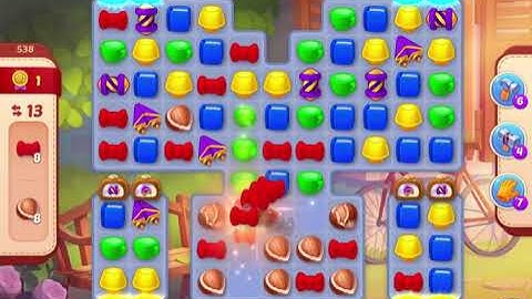 HomeScapes Level 538 no boosters (17 moves)