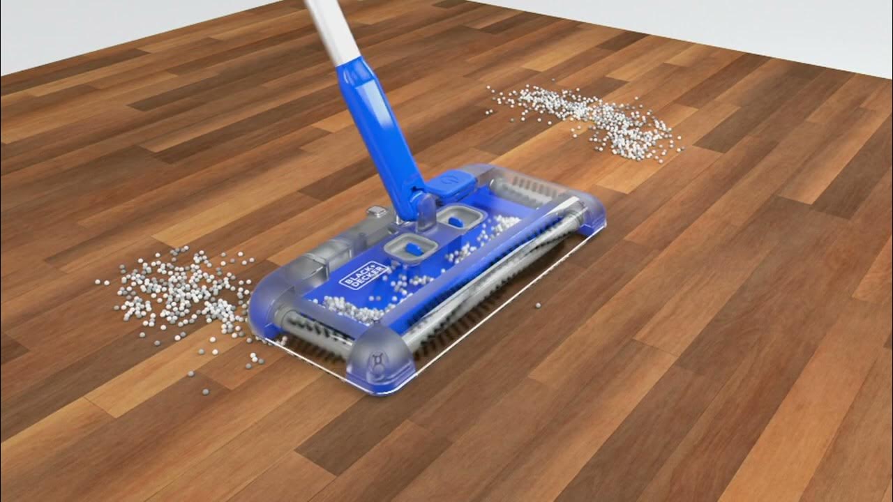 Black & Decker Cordless Rechargeable MultiSurface Floor Sweeper on QVC