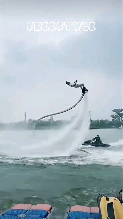 This is cool 😎👍 Flyboard Freestyle 😘