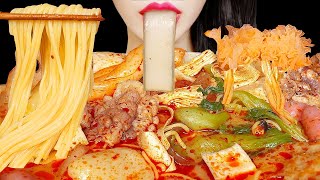 직접 만든 마라탕 먹방 ASMR SPICY HOT POT, ENOKI MUSHROOM MALATANG EATING SOUNDS MUKBANG