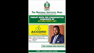 NIPSS Interactive Session with Accord Presidential Candidate  I 14th  February 2023