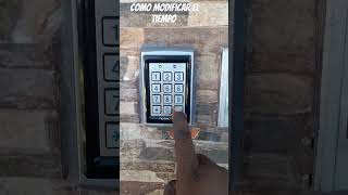 Como modificar el tiempo al control de acceso
