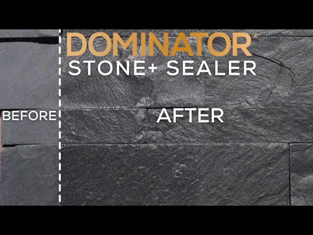 DOMINATOR STONE+ GLOSS - Wet Look Satin Finish Stone Sealer and