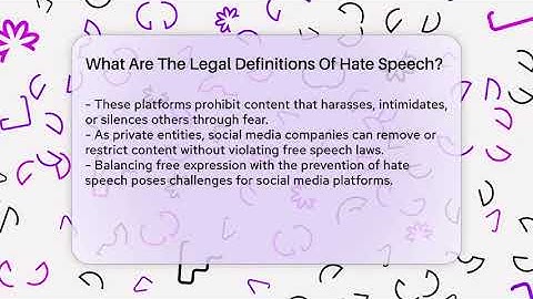 What Are The Legal Definitions Of Hate Speech? - Everyday-Networking