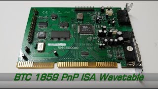BTC 1859 F5X1853 PnP ISA Wavetable Soundcard (ES1868F, ES690F, ES981P, ES983J) playing Doom2 music