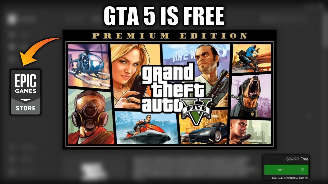 GRAND THEFT AUTO 5 available for free on EPIC GAMES STORE (Limited time ...