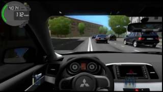 City Car Driving - 2008 Mitsubishi Lancer X (Street racing) screenshot 5