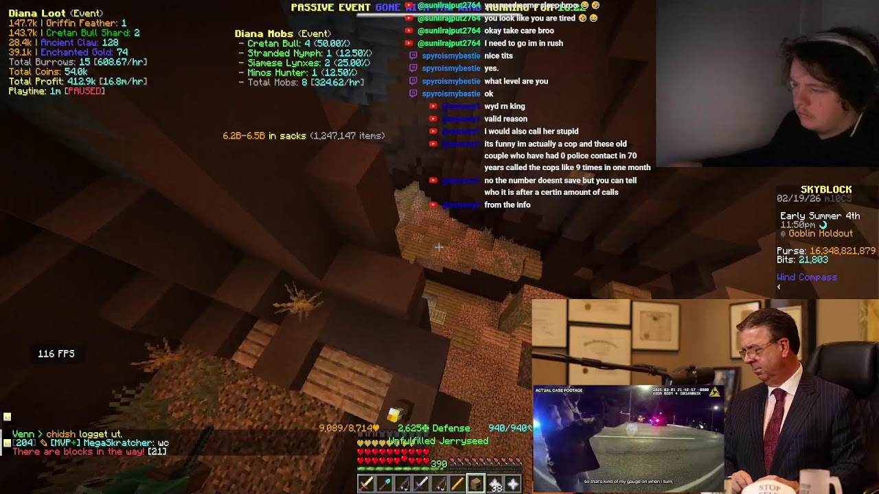 TRASH GLACITE TUNNELS UPDATE HIT THE FORUMS ( Hypixel Skyblock Ironman ) Day 68/365