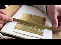 金箔を切る