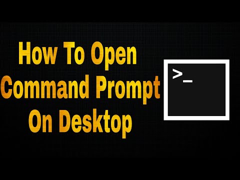 How To Add Command Prompt On Desktop [ Window 11 or 10 ]