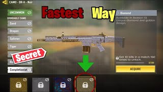 Fastest way to get Diamond Camo in CODM