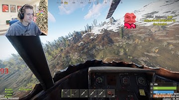 Dafran crashes into xQc mid air OTV rust server highlights