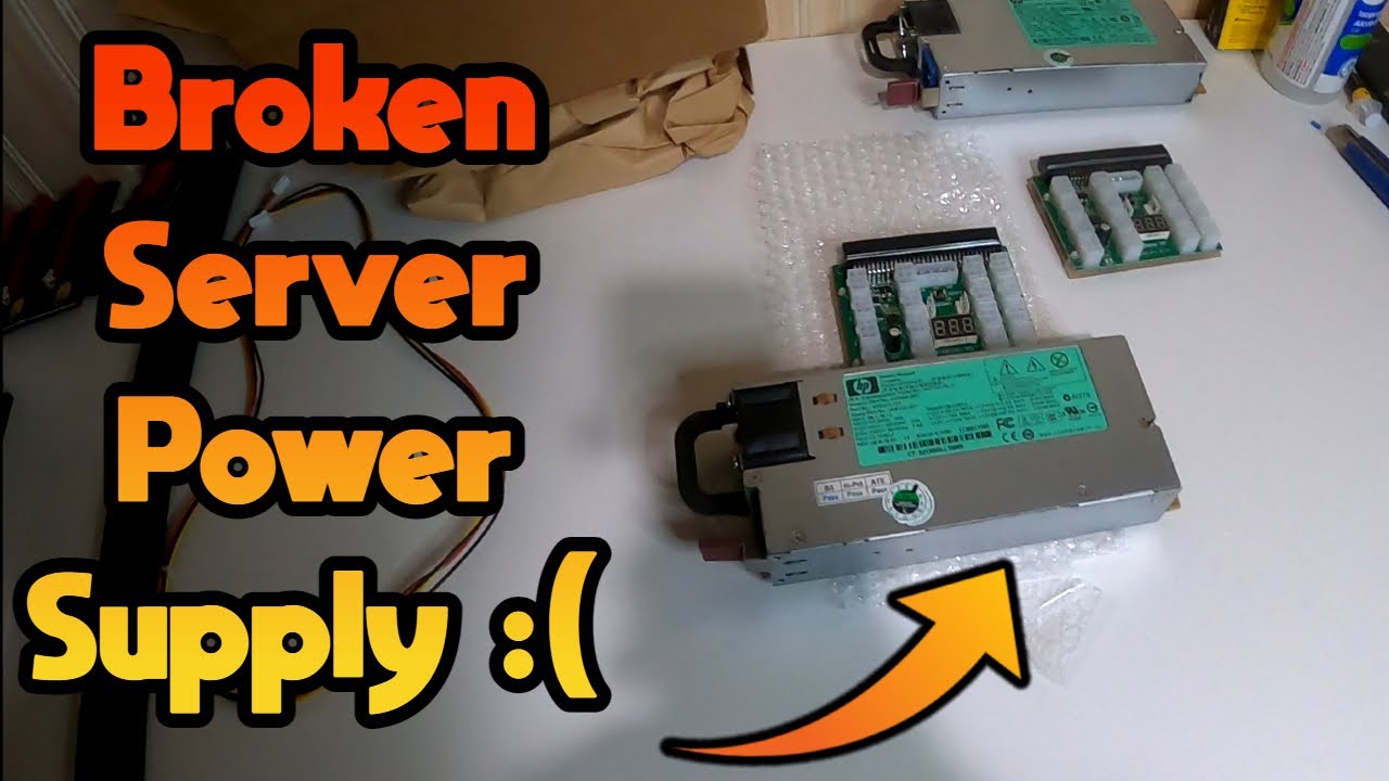 First 1200w Server Psu Broke From GPU Mining :(