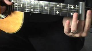 quick licks slide acoustic guitar in c standard tuning by scott grove