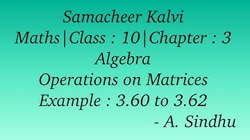 10th Maths Samacheer | Chapter 3 | Algebra | Example 3.60 to 3.62