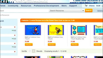 Downloading a Flipchart from Promethean Planet