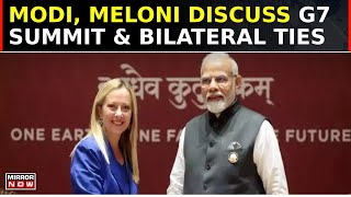 PM Modi Holds Talks with Italian PM Meloni, Discusses G7 Summit and Bilateral Ties | English News