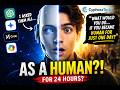 I asked AI: “What would you do, if you became a human for a day?”