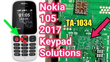 Nokia 105 2017 TA-1034 Call Button not working & Left,Up,Down key Line Repair Live Solutions U4UGSM