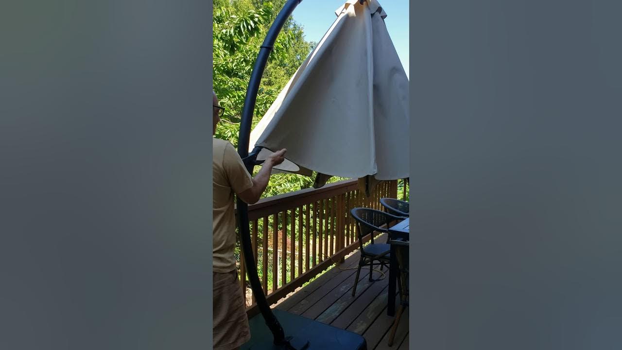 CANVAS Miramar Offset Patio Umbrella YouTube